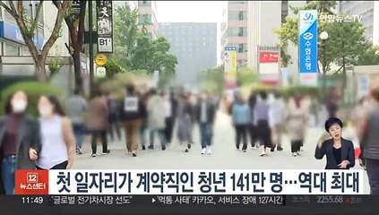 첫 일자리가 계약직인 청년 141만 명…역대 최대