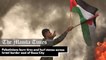 Palestinians burn tires and hurl stones across Israel border east of Gaza City