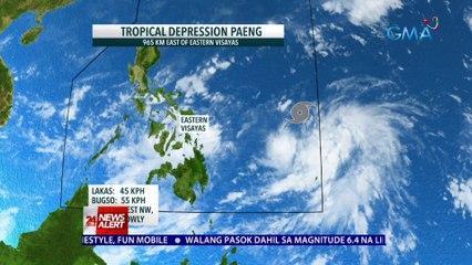 LPA sa Silangan ng Eastern Visayas, bagyo na | 24 Oras News Alert