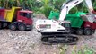 Car transporter with small cars metal from welly Sand Excavator Tractor Toys Play Truck Bulldozer Construction Vehicles