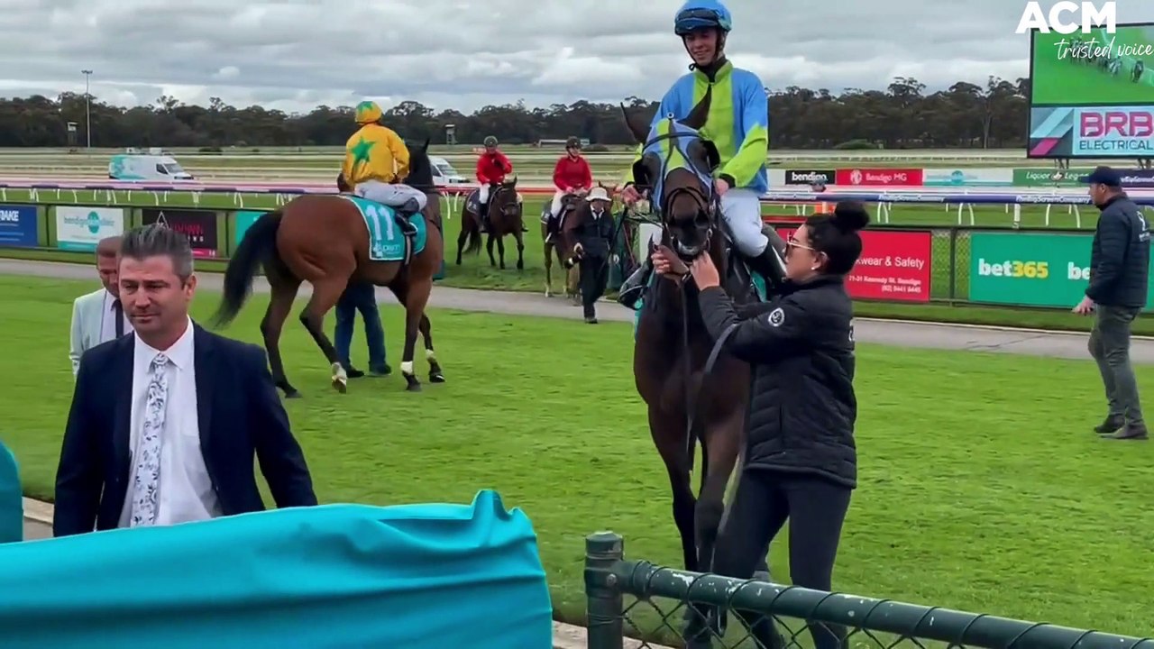 Eighteen-year-old Jett Stanley rides his first winner for his father, trainer Brent Stanley aboard El Salto | October 26, 2022 | Bendigo Advertiser