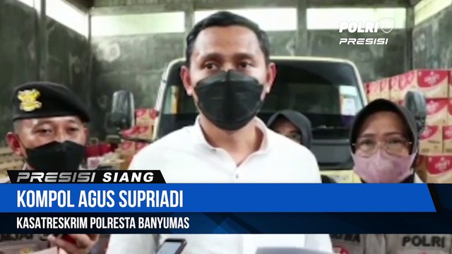 Tim Reskrim Polresta Banyumas Gerebek Gudang Minuman Keras Yang Berada Di Desa Kutasari, Banyumas