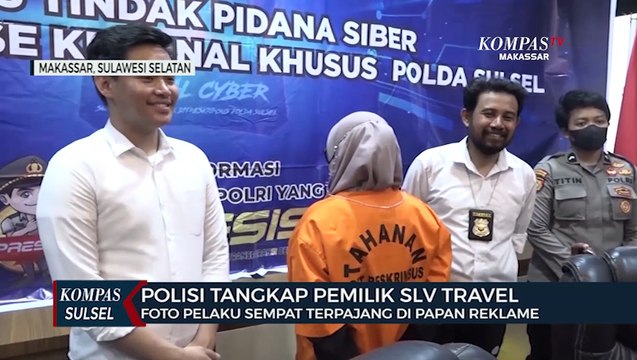 Polda Sulsel Tangkap Pemilik Travel Yang Fotonya Terpajang Papan Reklame