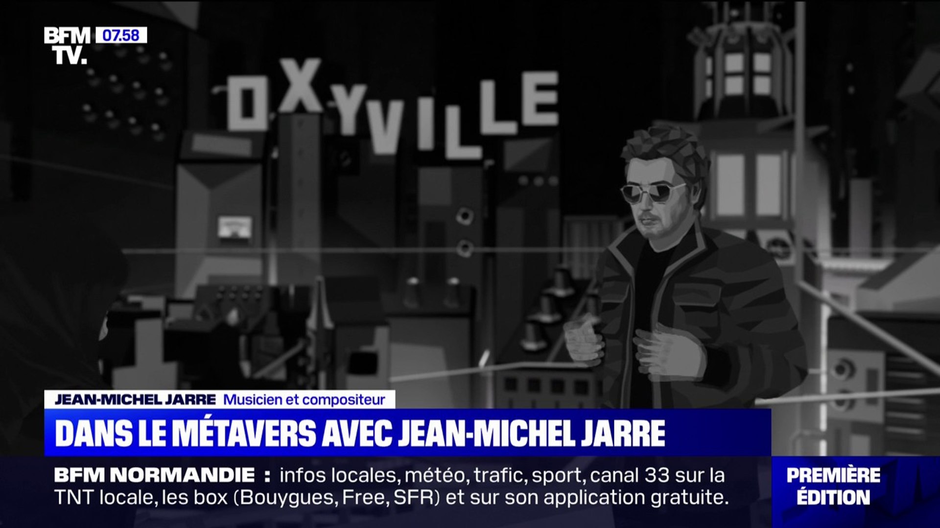 BFMTV dans le métavers avec Jean-Michel Jarre - Vidéo Dailymotion