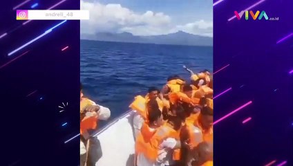 Dramatis! Evakuasi Bayi dari Laut saat Kapal Cepat Terbakar