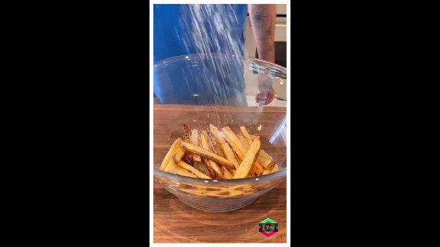 Brooklyn Beckham shares video cooking a fish and chips sandwich