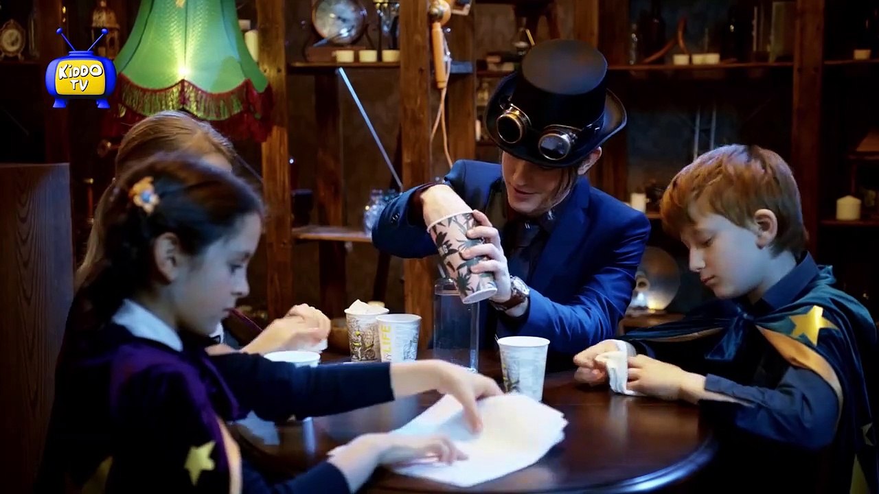 EASY MAGIC - Turning Liquid into a Solid,  Appearing Marshmallow, and Two Straws Penetration