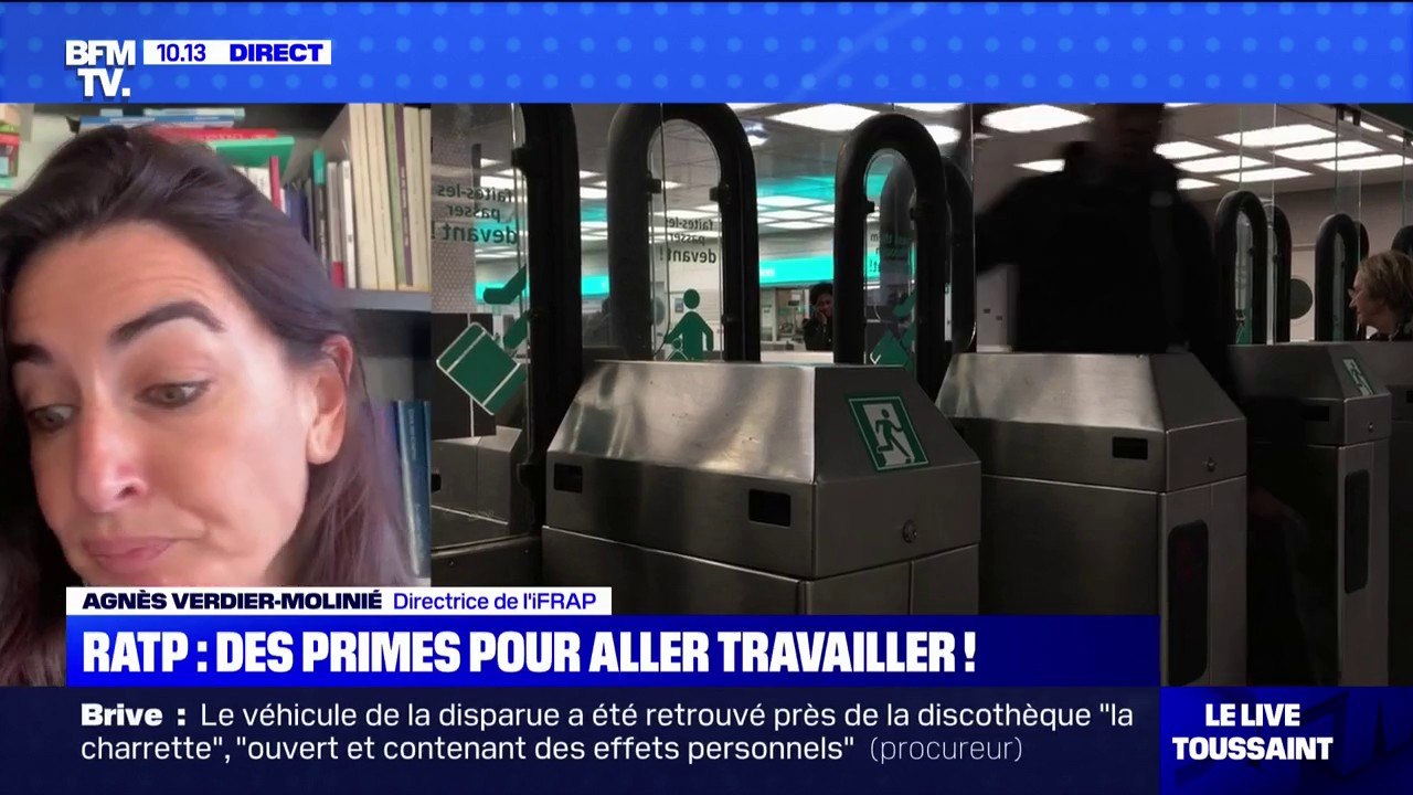 Agnès Verdier-Molinié à propos de la RATP: "Si on voulait changer les choses de manière plus profonde, il faudrait changer le statut comme cela a été fait à la SNCF"
