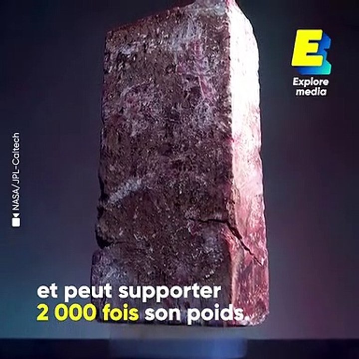 L'aérogel, l'un des matériaux les plus légers au monde