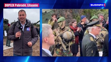 Le roi Philippe et la ministre de la Défense assistent à une démonstration militaire en Lituanie