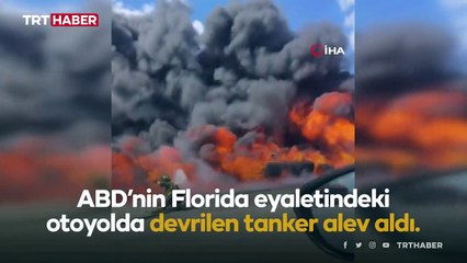 ABD'de tanker alev topuna döndü