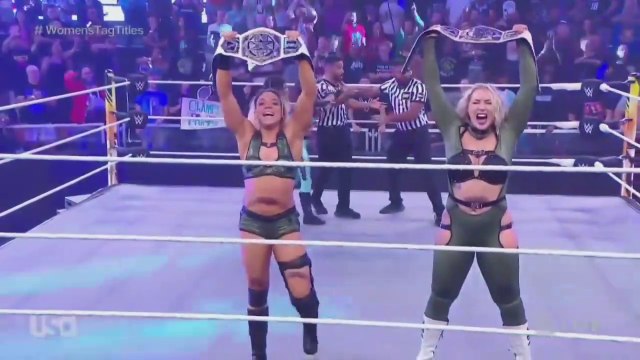 NXT Tag Team Womens Champion Katana Chance & Kayden Carter VS Nikkita Lyons & Zoey Stark 2/2