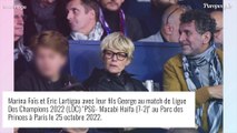 Marina Foïs avec son ex Eric Lartigau et leur fils Georges, Pierre Sarkozy en charmante compagnie pour le PSG