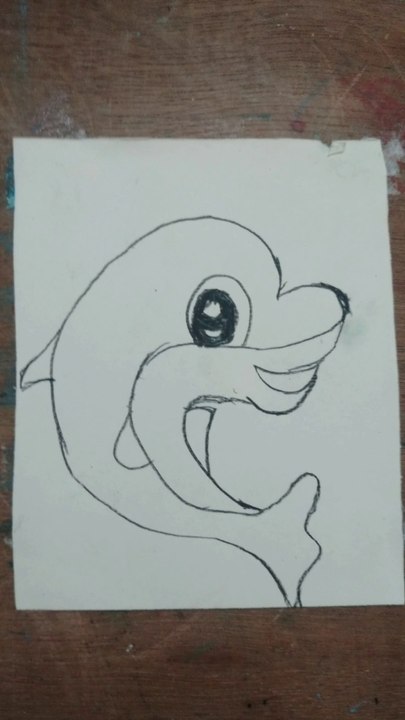 How to draw Dolphin easy