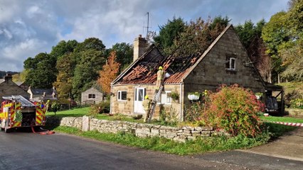 House destroyed by fire in Egton Bridge