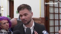 Rufián pide al PSOE que 