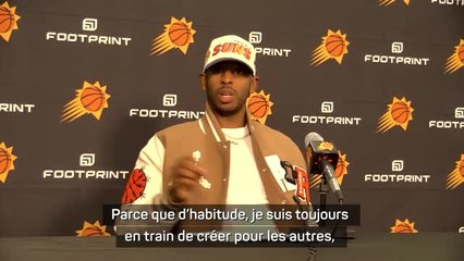 Suns - Paul : "Construire chaque soir pour être prêts pour les play-offs"