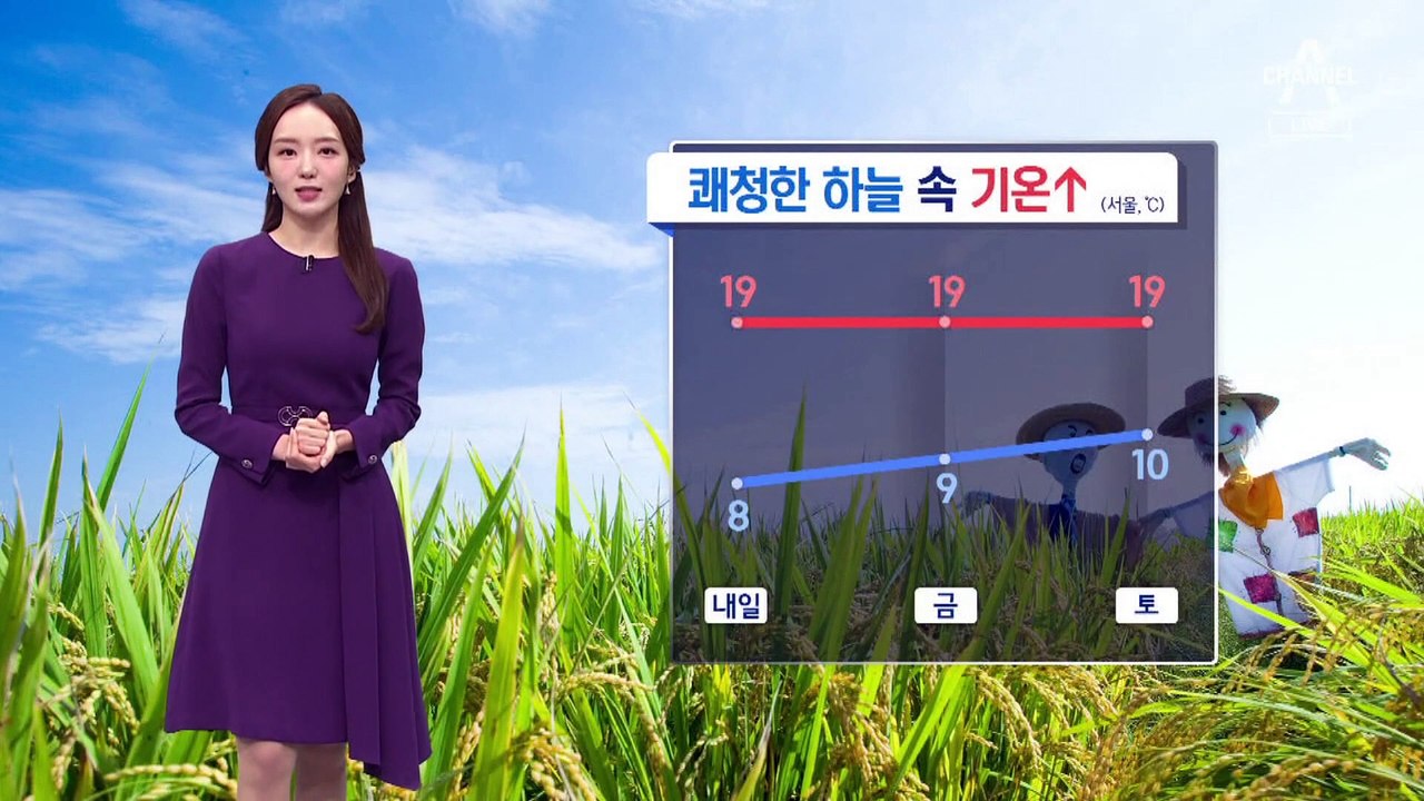 [날씨]쾌청한 하늘에 일교차 큰 가을 날씨…내일 오후부터 강원 영동 비