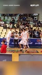 Rookie Will Navarro warms up for his first official game with NorthPort #PBA