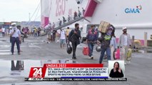 PCG, naka-heightened alert sa pagbabantay sa mga pantalan; naghahanda sa posibleng epekto ng Bagyong Paeng sa mga biyahe | 24 Oras