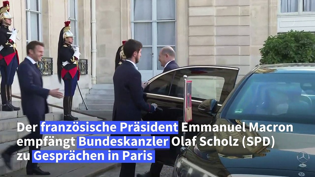 Scholz zu Treffen mit Macron in Paris