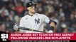 Aaron Judge to Enter Free Agency