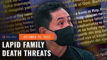 ‘Papatayin ka rin’: Percy Lapid’s family receives anonymous threats