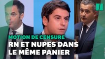 Motion de censure : pour le gouvernement, tout est bon pour mettre le RN et la NUPES dans le même sac