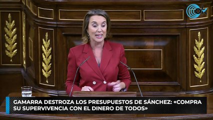 Gamarra destroza los Presupuestos de Sánchez: «Compra su supervivencia con el dinero de todos»