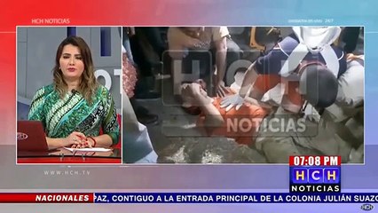 Accidente vial deja una persona herida en el barrio La Libertad de Choluteca