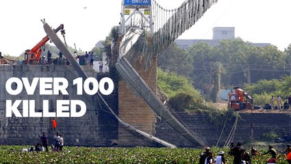 A Diwali celebration in western India turned to tragedy after a deadly bridge collapse