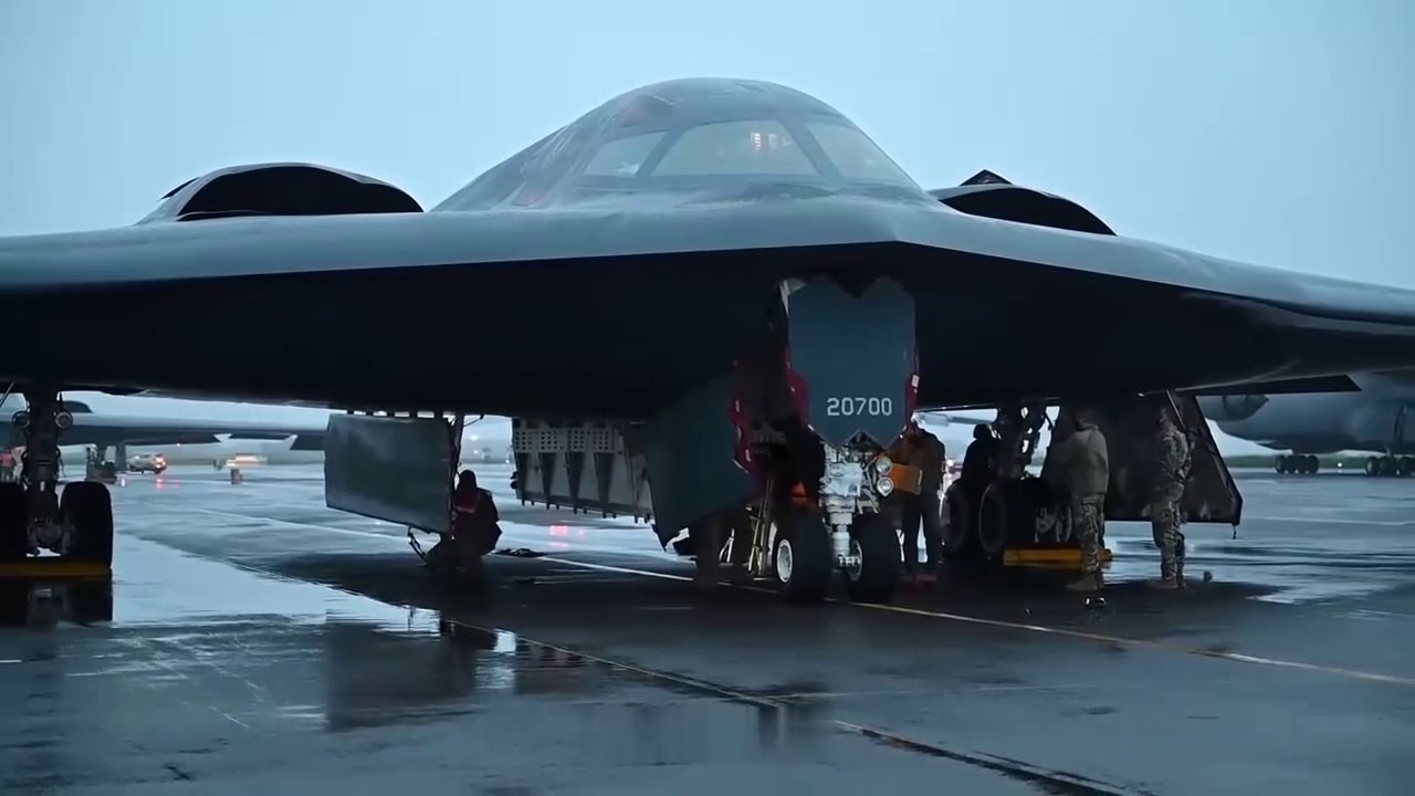 B-2 Spirit Bomber Aircraft • Munitions Airmen Load B-2 Spirit Conventional Weapons