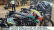 Policía Municipal de San Cristóbal recibe la dotación de 23 unidades para patrullaje y uniformes