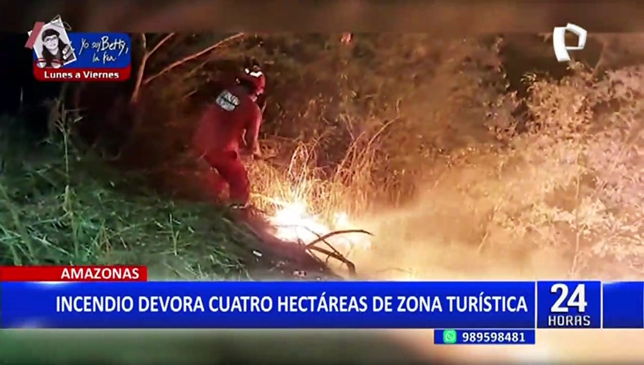 Incendios forestales se registraron en departamentos de Amazonas y Huancavelica