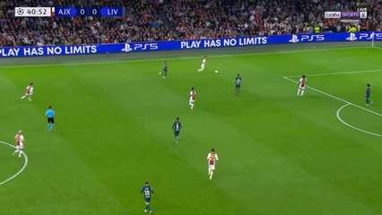 هدف محمد صلاح الرائع في مرمي اياكس بدوري ابطال اوروبا