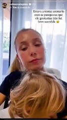 Sofia Arruda com o filho Xavier