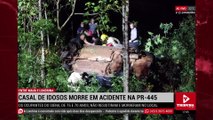Casal de idosos morre na PR- 445 entre Mauá da Serra e Londrina