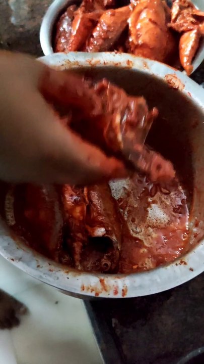 #Making of Grill Bangda machi (fish) | Tuna fish tandoori & Grill |