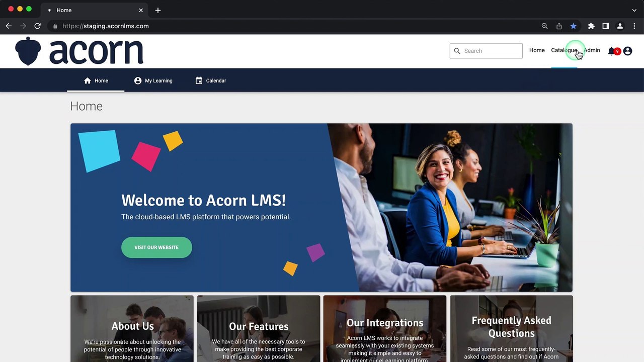 Acorn Performance LMS (PLMS) : Live Learning Management
