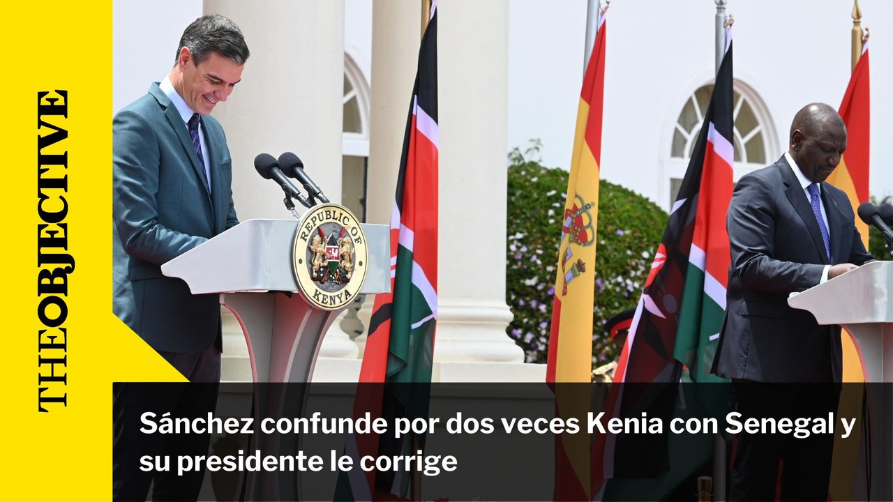 Sánchez confunde por dos veces Kenia con Senegal y su presidente le corrige