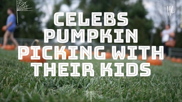 Celebs Pumpkin Picking With Their Kids