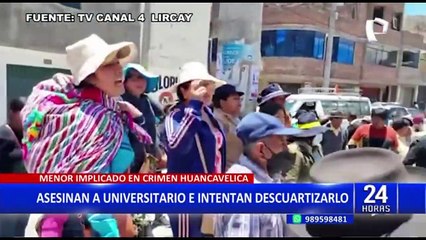 Huancavelica: asesinan a joven, presuntamente por celos, e intentan descuartizarlo