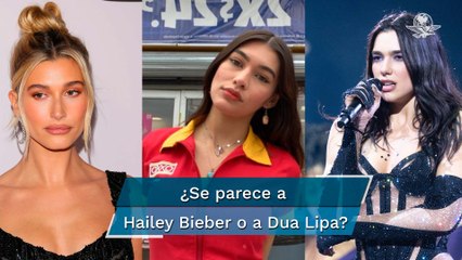 Cajera del Oxxo arrasa en TikTok por ser idéntica a Hailey Baldwin, esposa de Justin Bieber
