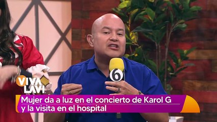 Mujer da a luz durante concierto de Karol G