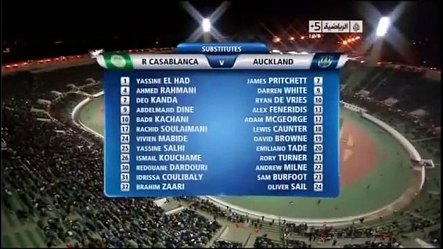 الرجاء البيضاوي اوكلاند سيتي النيوزيلاندي مباراة افتتاح كأس العالم للأندية