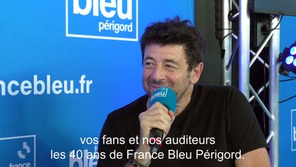 Patrick Bruel, très heureux d'être en concert à Sarlat