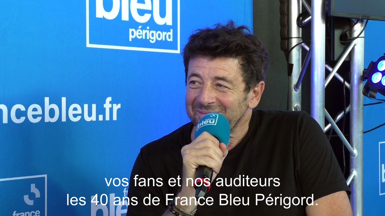 Patrick Bruel, très heureux d'être en concert à Sarlat