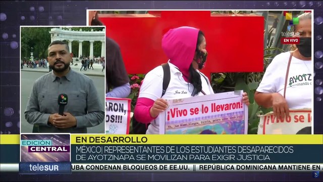 México: Padres de los Estudiantes de Ayotzinapa realizaron nueva marcha para exigir justicia