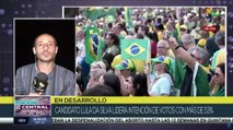 Brasileños muestran su respaldo al candidato presidencial Lula da Silva de cara a balotaje electoral