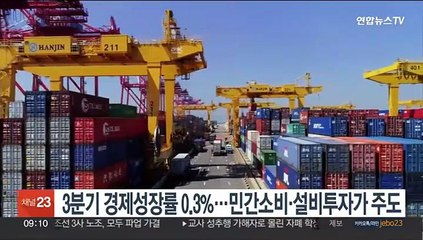 Скачать видео: 3분기 경제성장률 0.3%…민간소비·설비투자가 주도